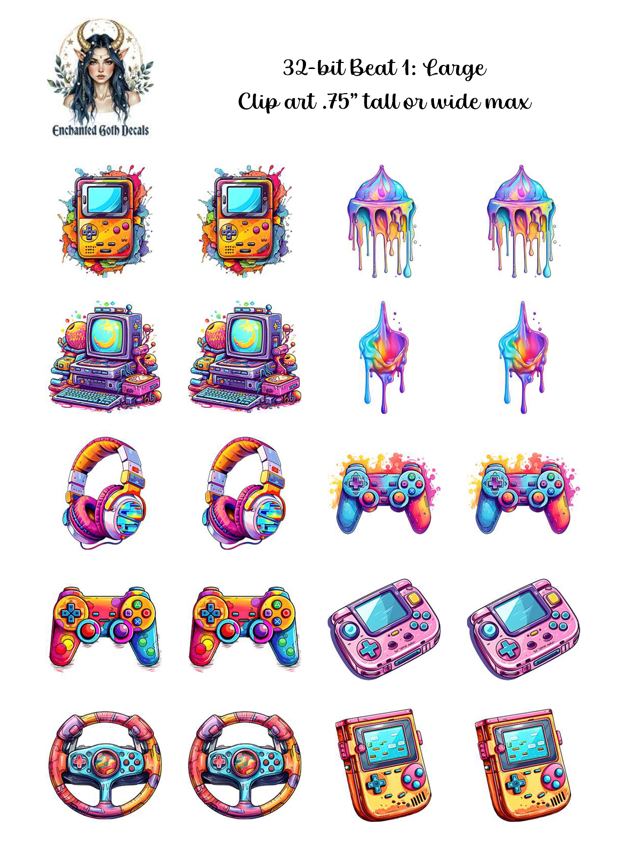 32-bit Beat 1 - Clipart