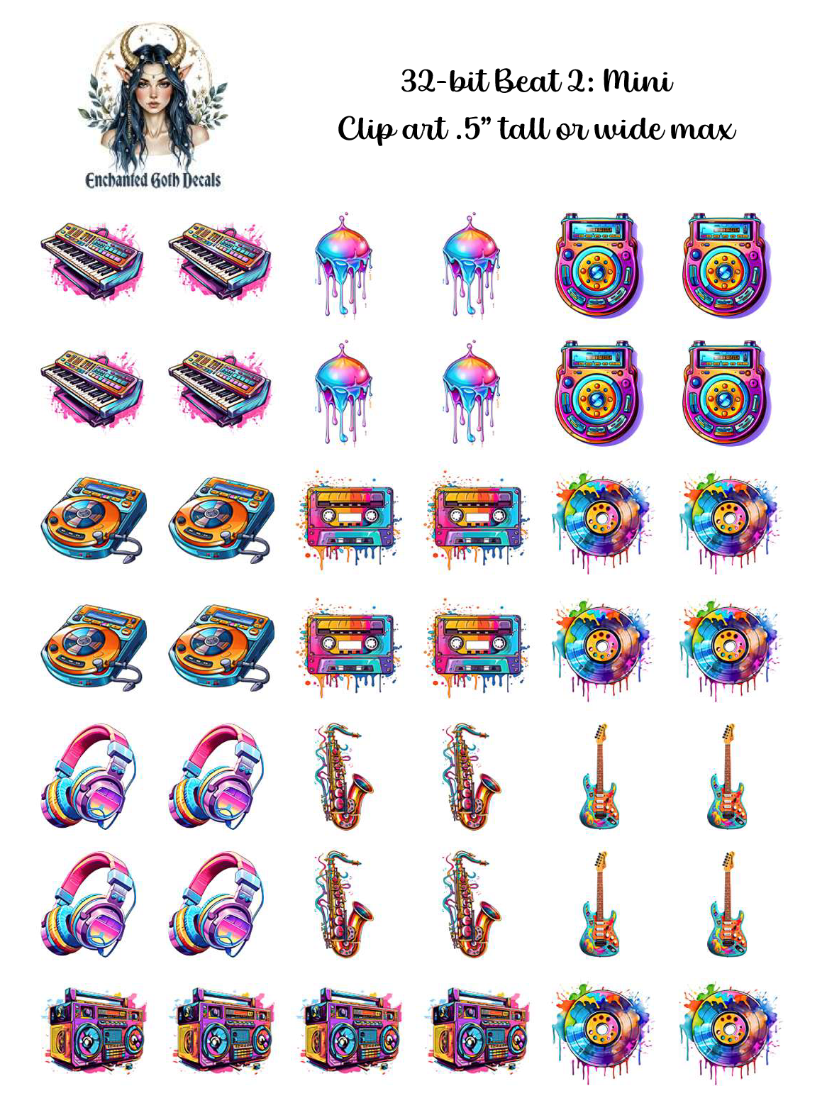 32-bit Beat 2 - Clipart Mini