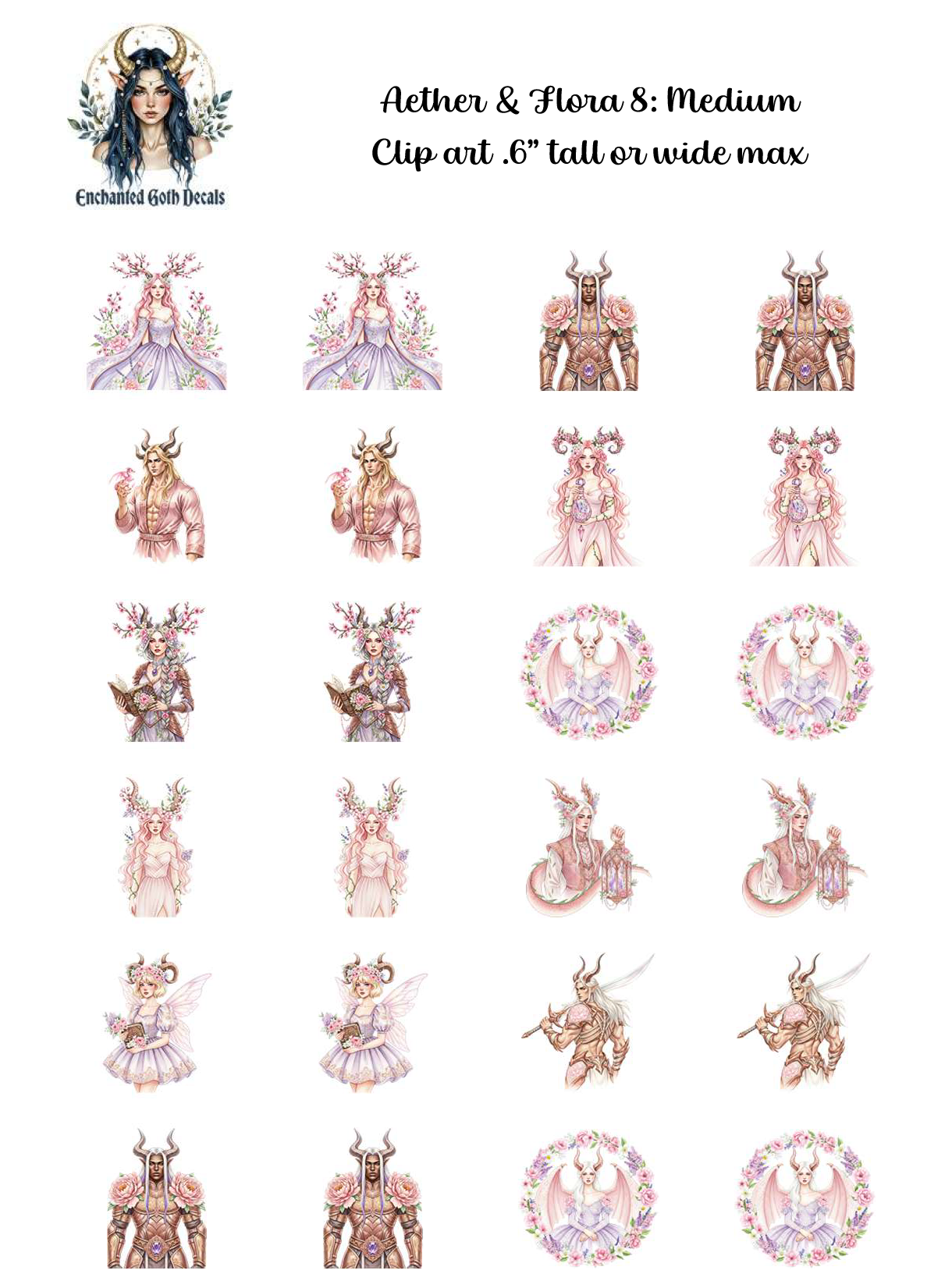 Aether and Flora 8 - Clipart