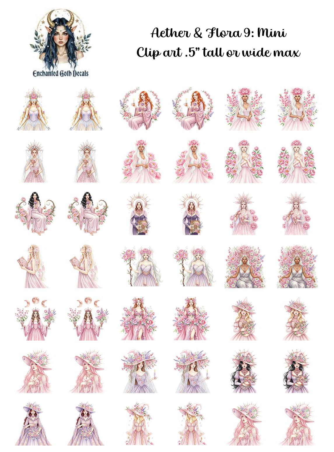 Aether and Flora 9 - Clipart Mini