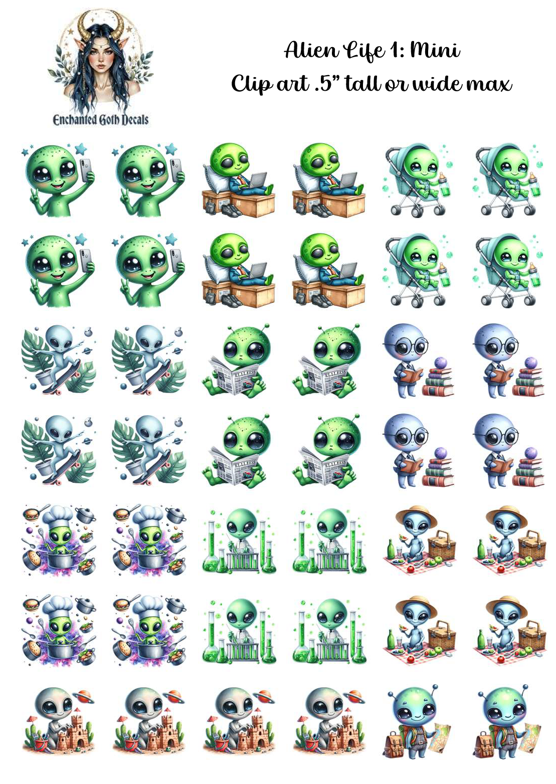 Alien Life 1 - Clipart Mini