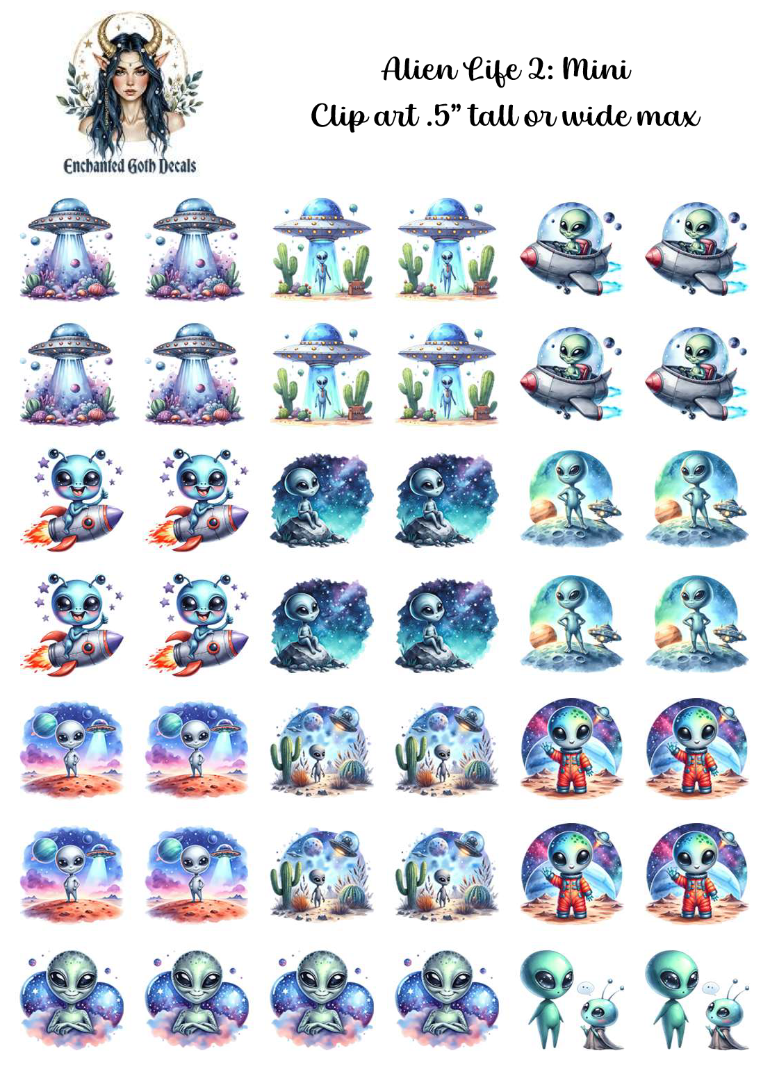 Alien Life 2 - Clipart Mini