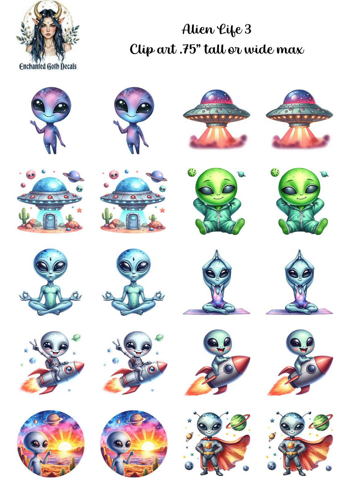 Alien Life 3- Clipart