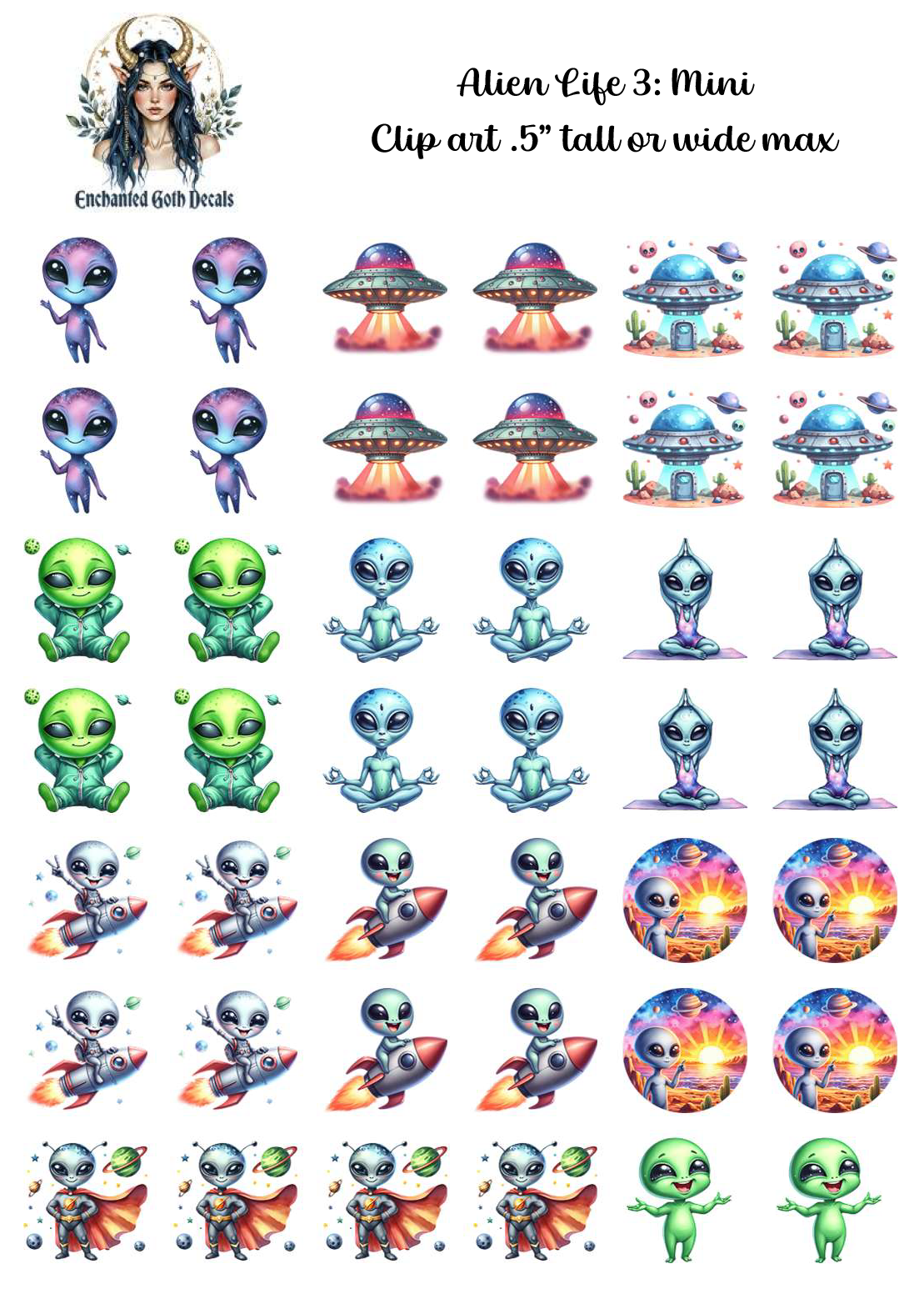 Alien Life 3 - Clipart Mini