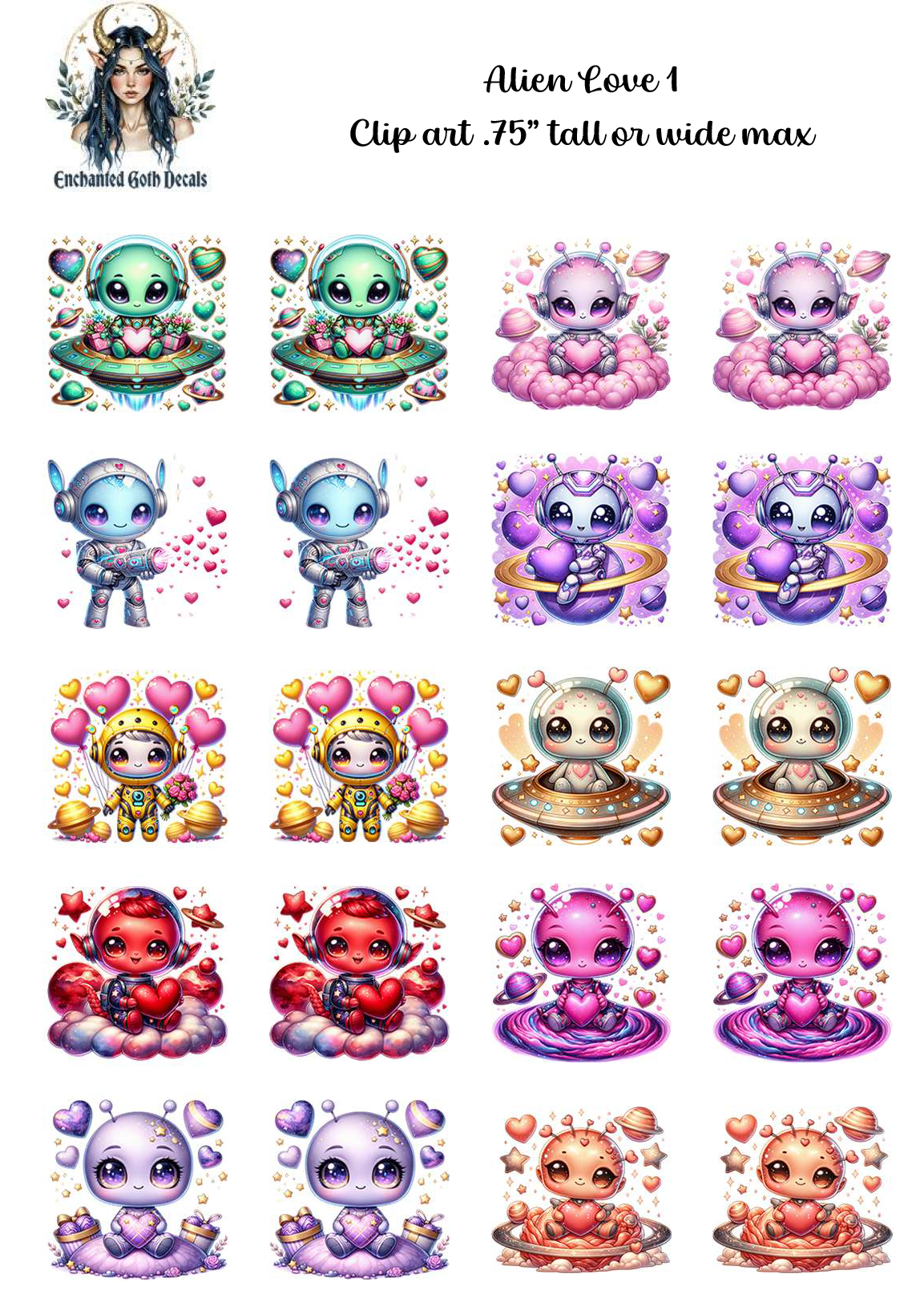 Alien Love 1 - Clipart