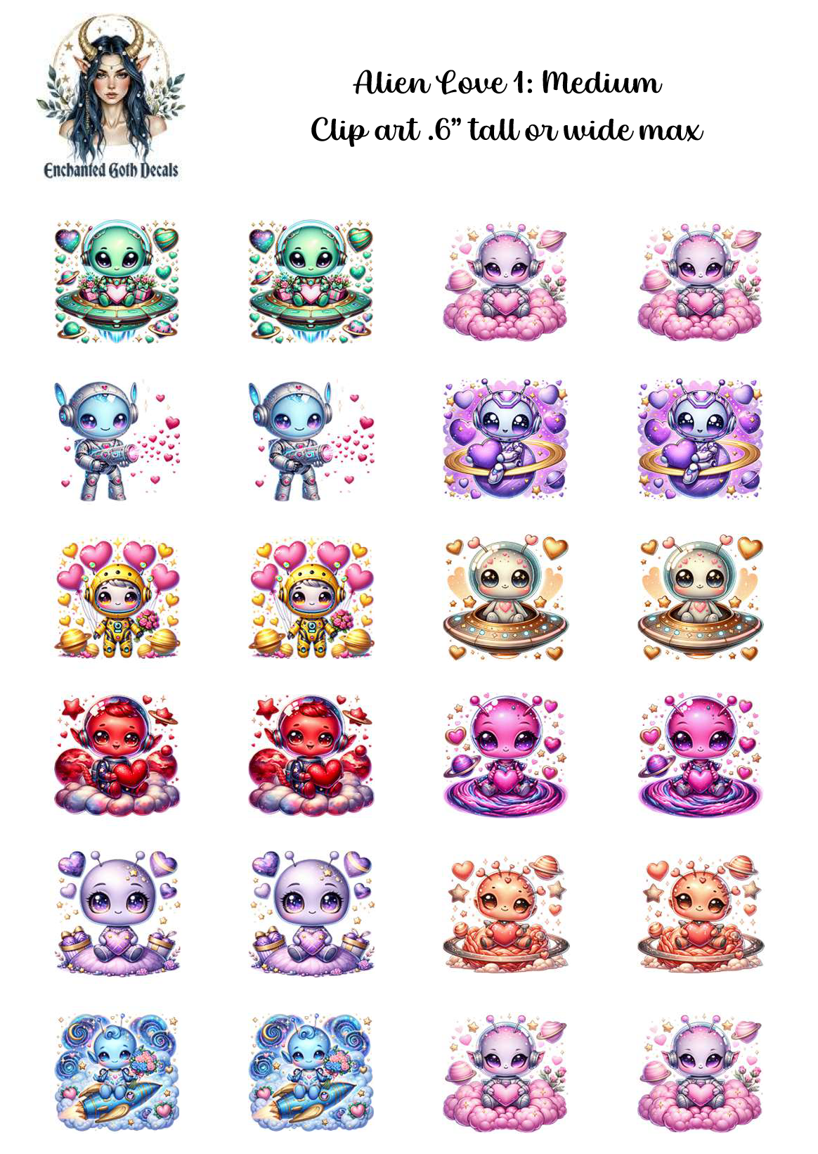 Alien Love 1 - Clipart