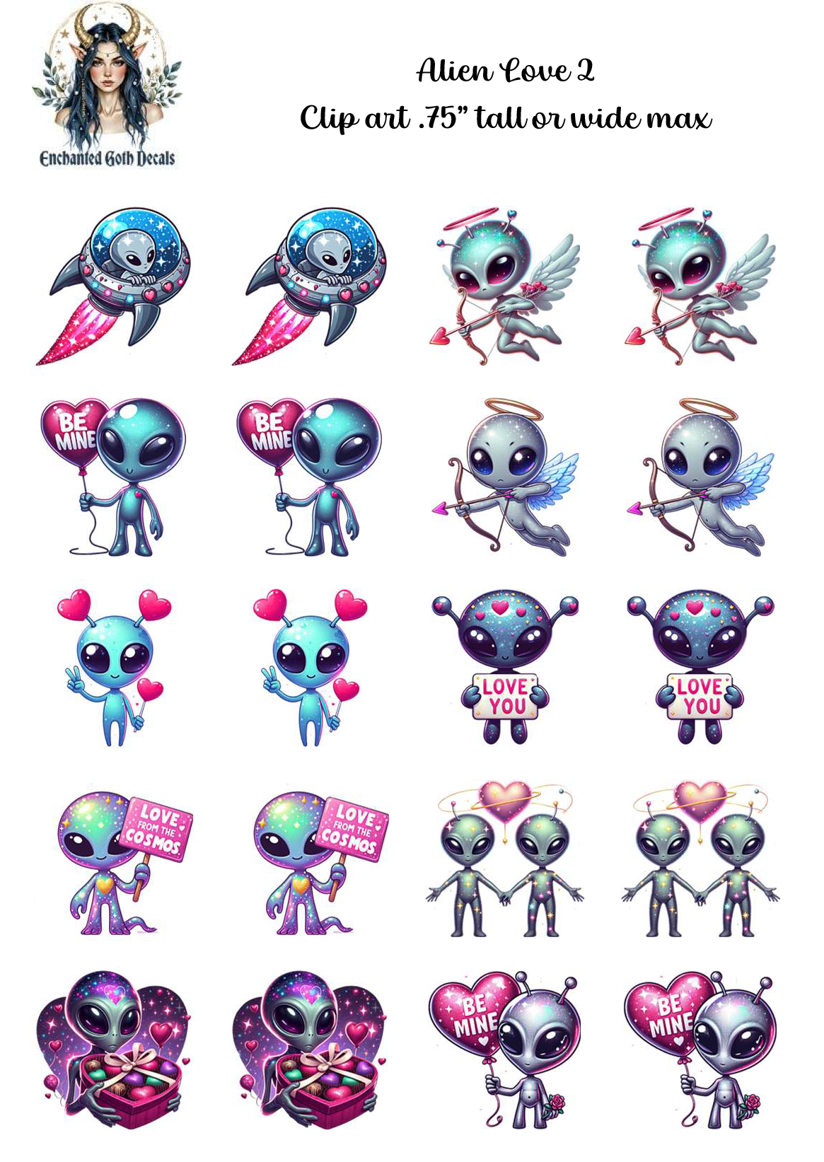 Alien Love 2 - Clipart