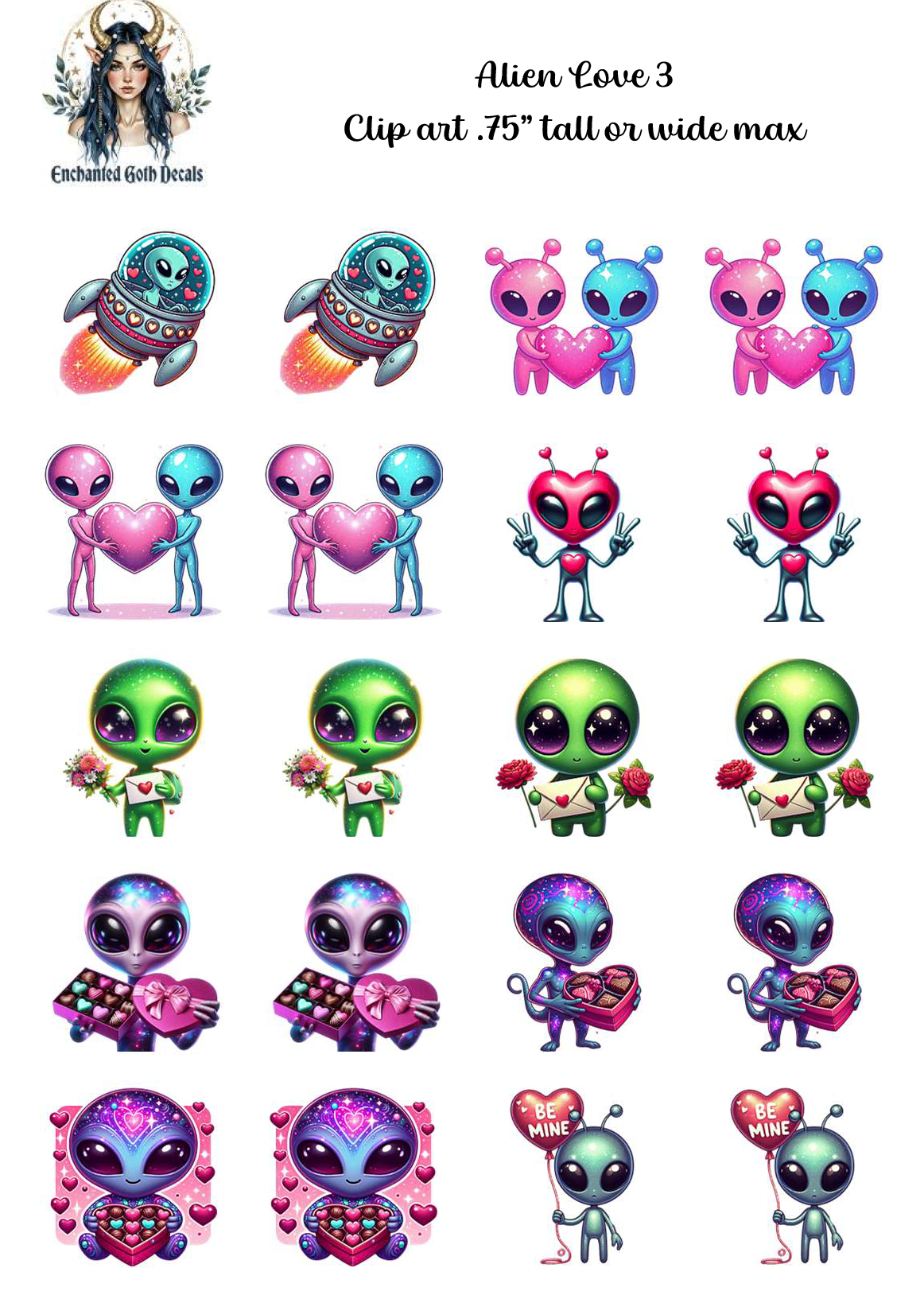 Alien Love 3 - Clipart