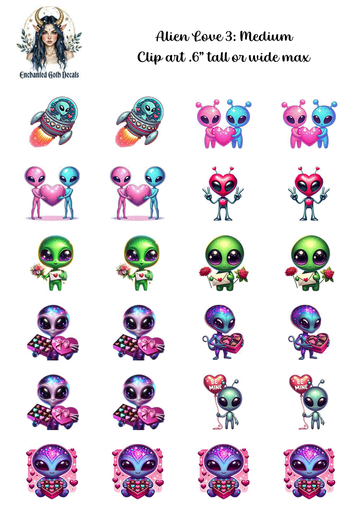 Alien Love 3 - Clipart
