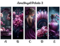 Amethyst Petals Bookmarks: Sheet 2