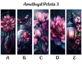 Amethyst Petals Bookmarks: Sheet 3