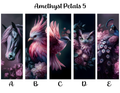 Amethyst Petals Bookmarks: Sheet 5