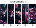 Amethyst Petals Bookmarks: Sheet 6