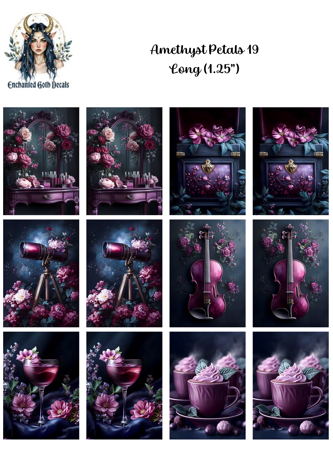 Amethyst Petals 19 - Long