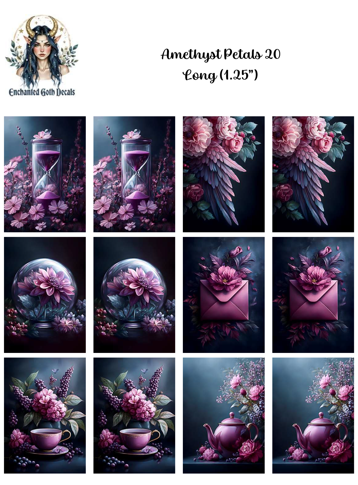 Amethyst Petals 20 - Long