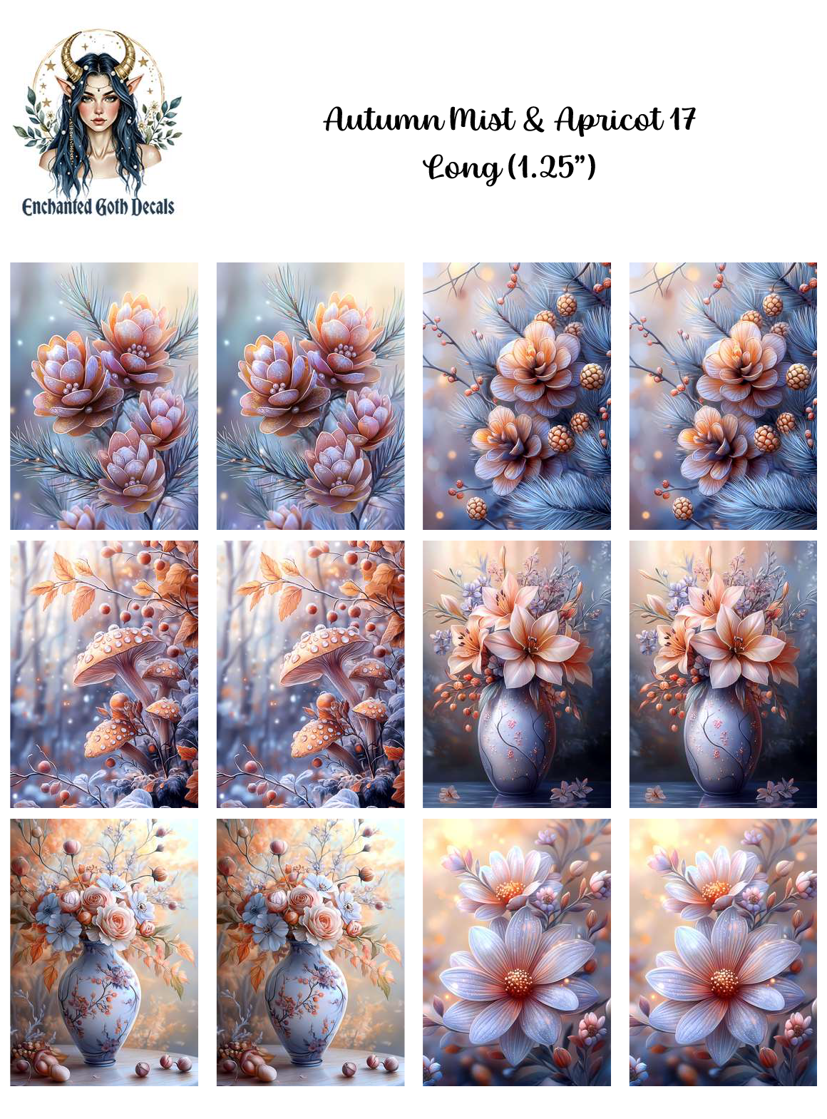 Autumn Mist & Apricot 17 - Long