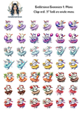 Ballerina Bunnies 1 - Clipart Mini (Inventory Clear Out)