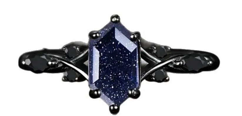 Gothic Blue Sandstone Ring