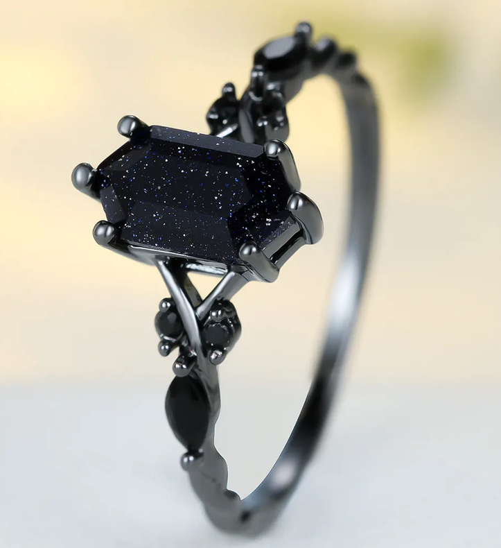 Gothic Blue Sandstone Ring