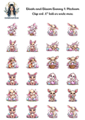 Blush and Bloom Bunny 1 - Clipart