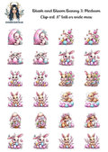 Blush and Bloom Bunny 3 - Clipart (Inventory Clear Out)