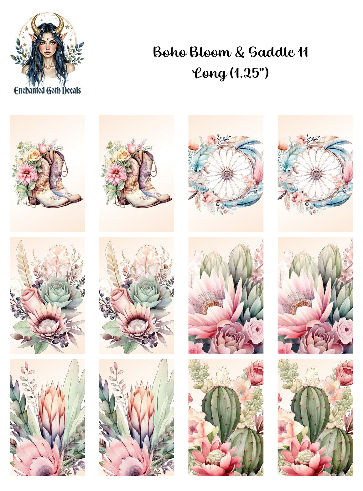 Boho Bloom & Saddle 11 - Long