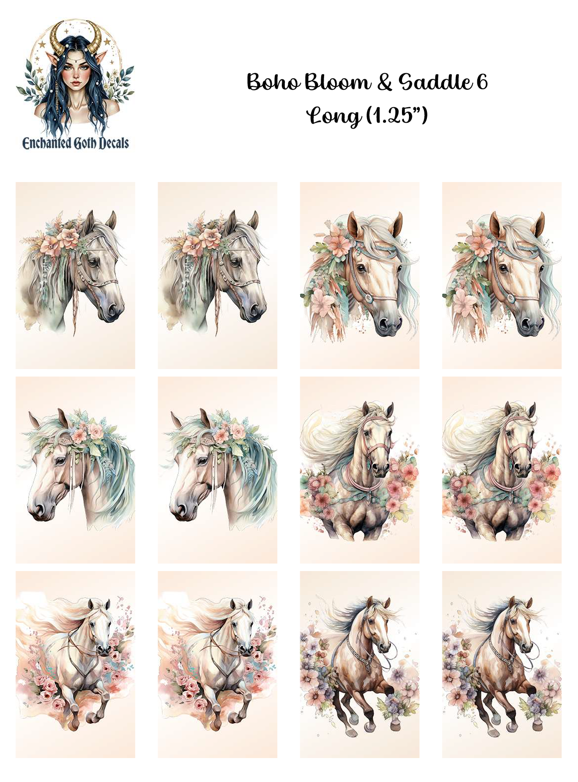 Boho Bloom & Saddle 6