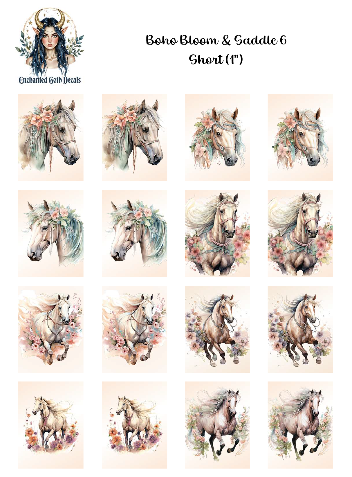 Boho Bloom & Saddle 6