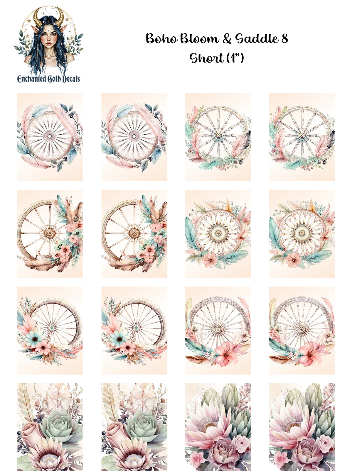 Boho Bloom & Saddle 8