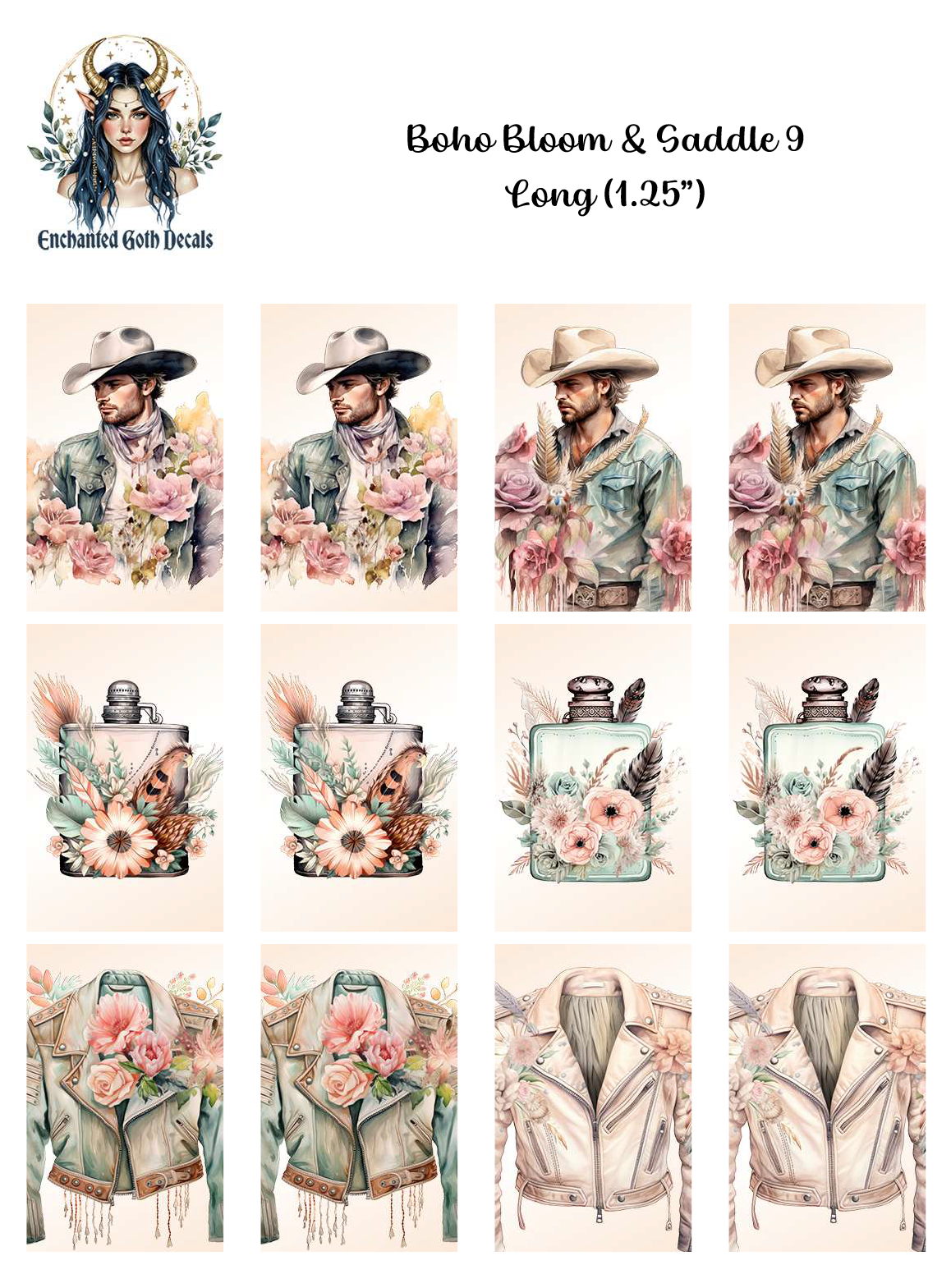 Boho Bloom & Saddle 9 - Long