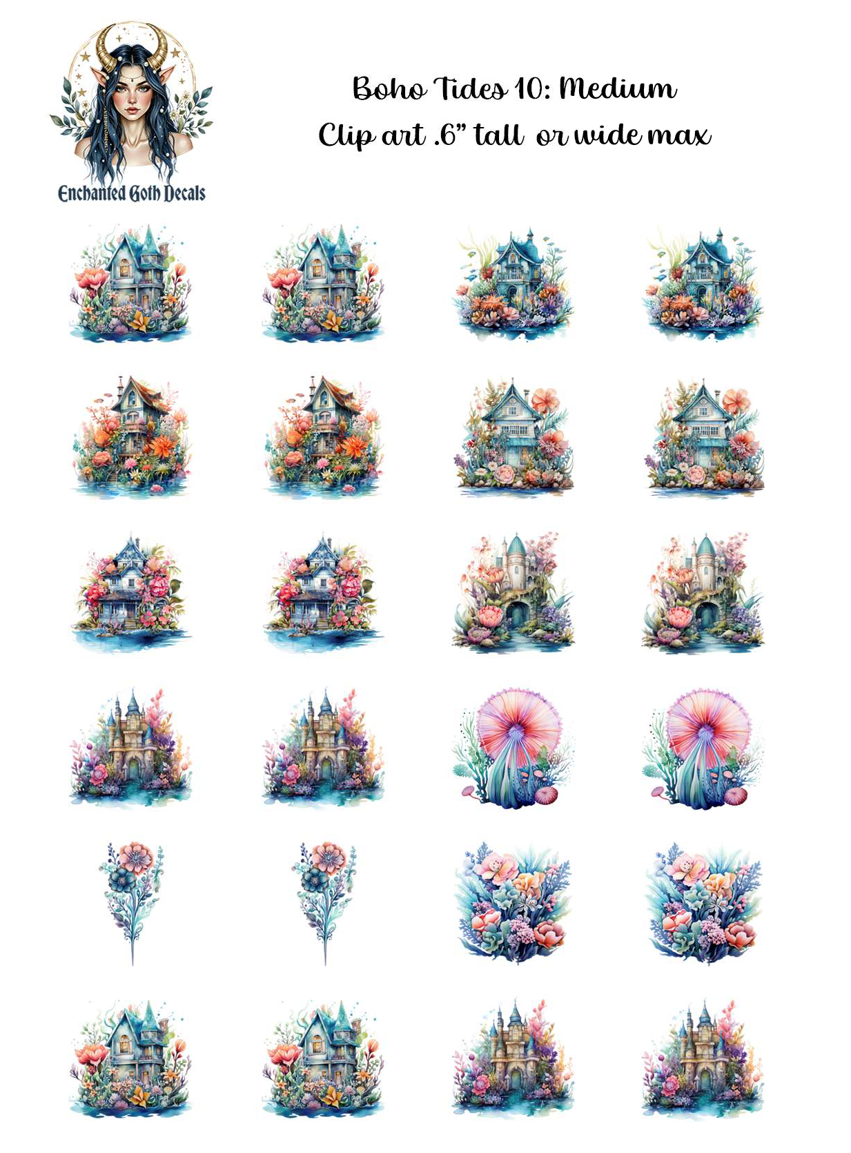 Boho Tides 10 - Clipart