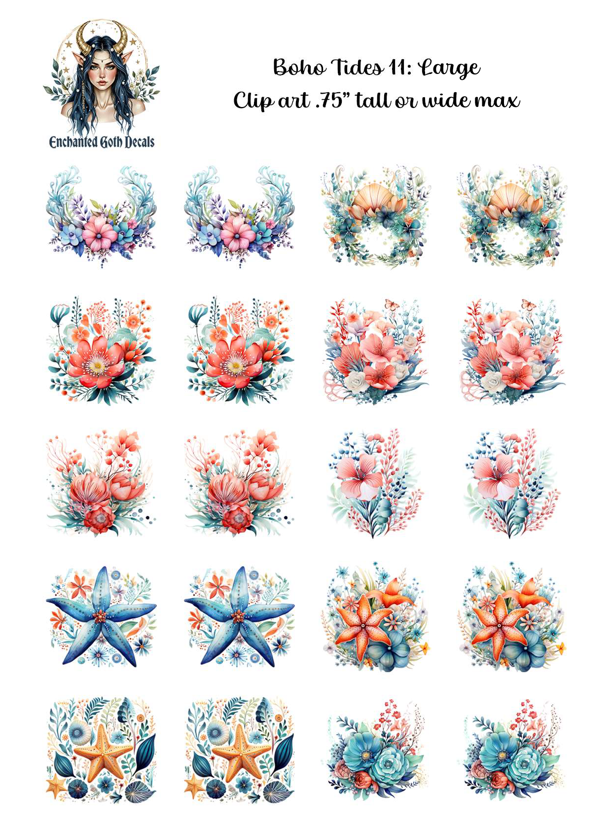 Boho Tides 11 - Clipart