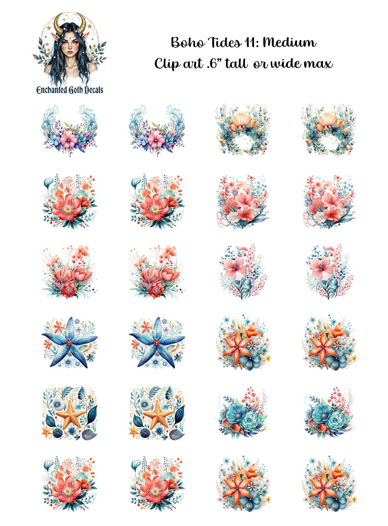 Boho Tides 11 - Clipart