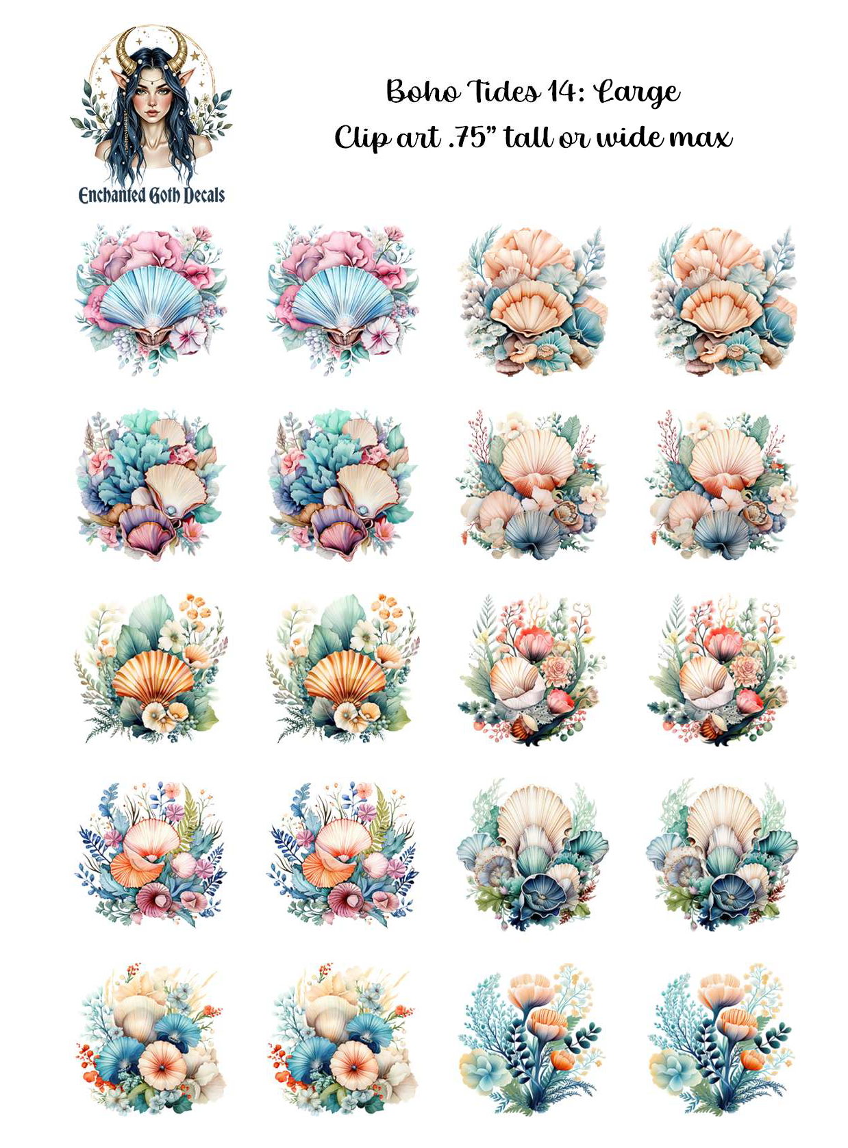 Boho Tides 14 - Clipart