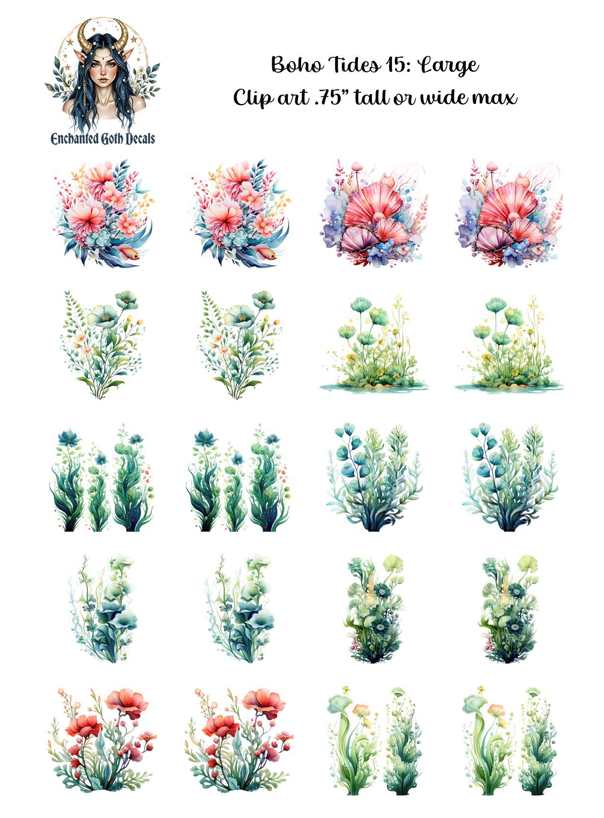 Boho Tides 15 - Clipart