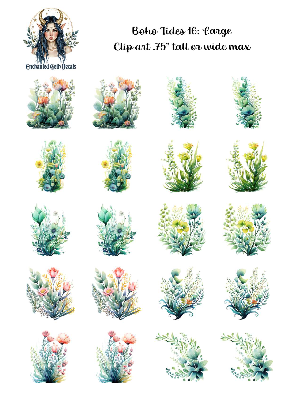 Boho Tides 16 - Clipart