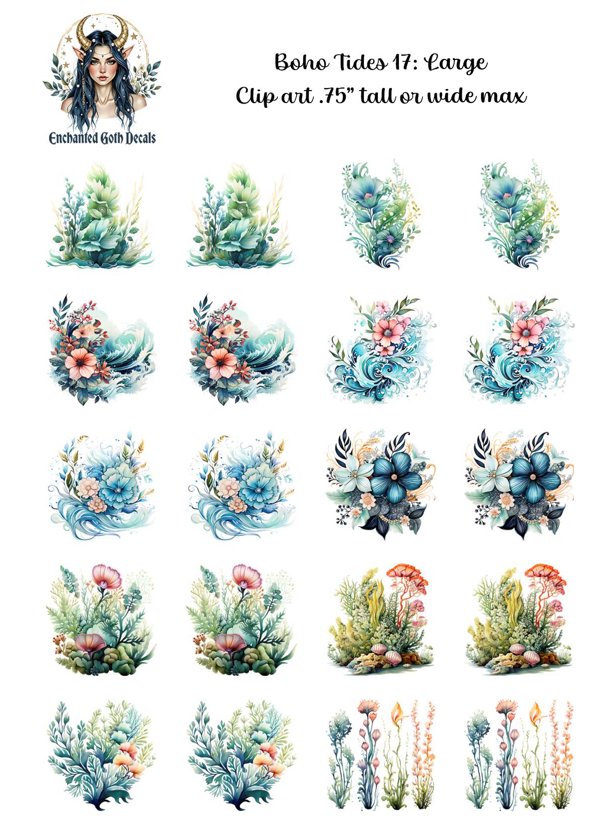 Boho Tides 17 - Clipart