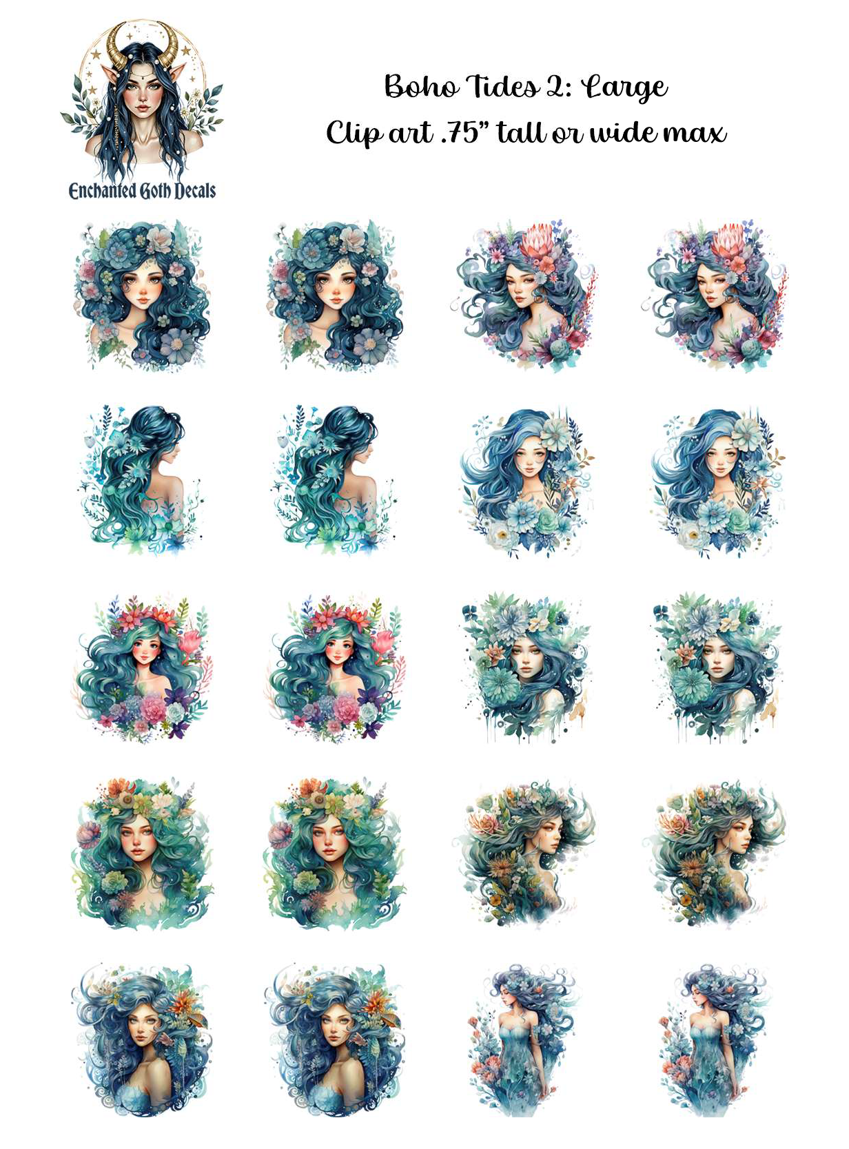 Boho Tides 2 - Clipart