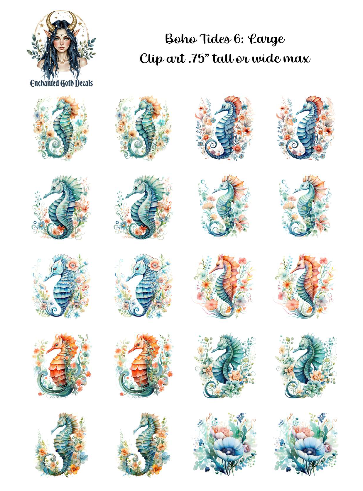 Boho Tides 6 - Clipart
