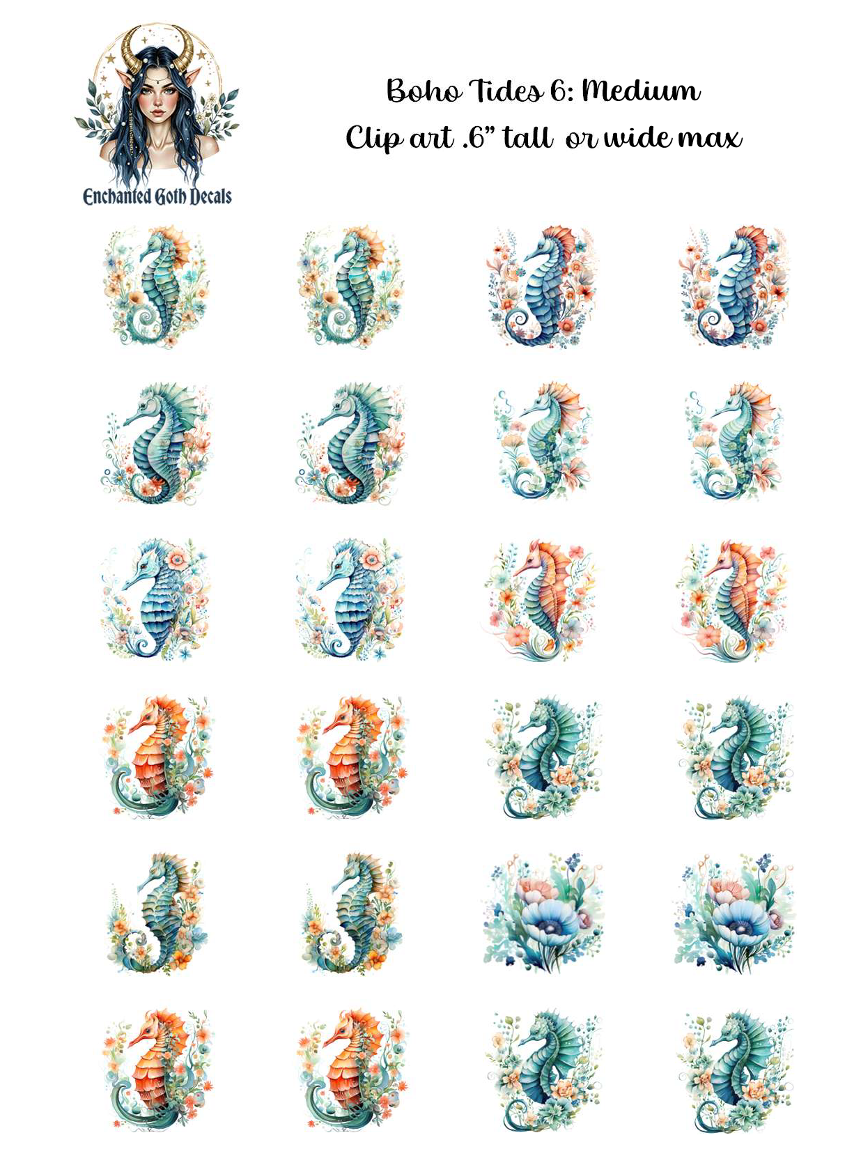 Boho Tides 6 - Clipart