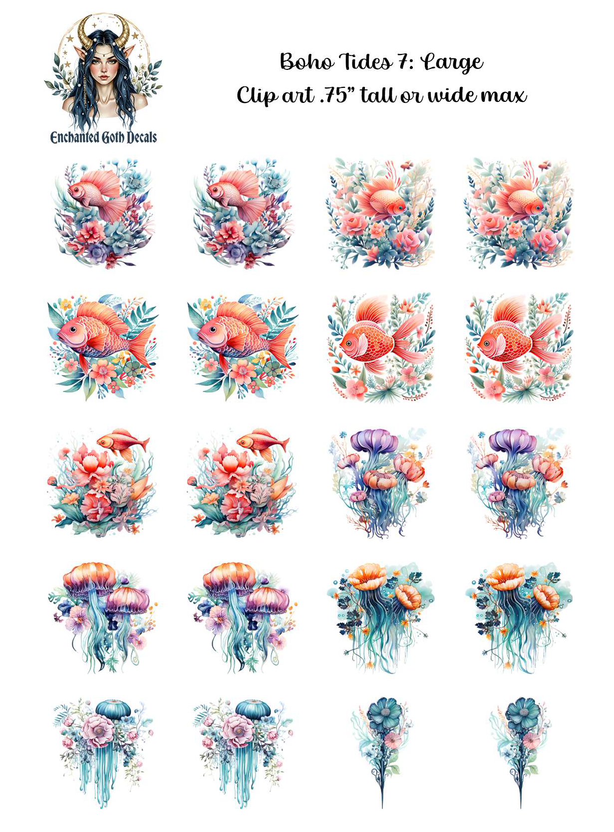 Boho Tides 7 - Clipart
