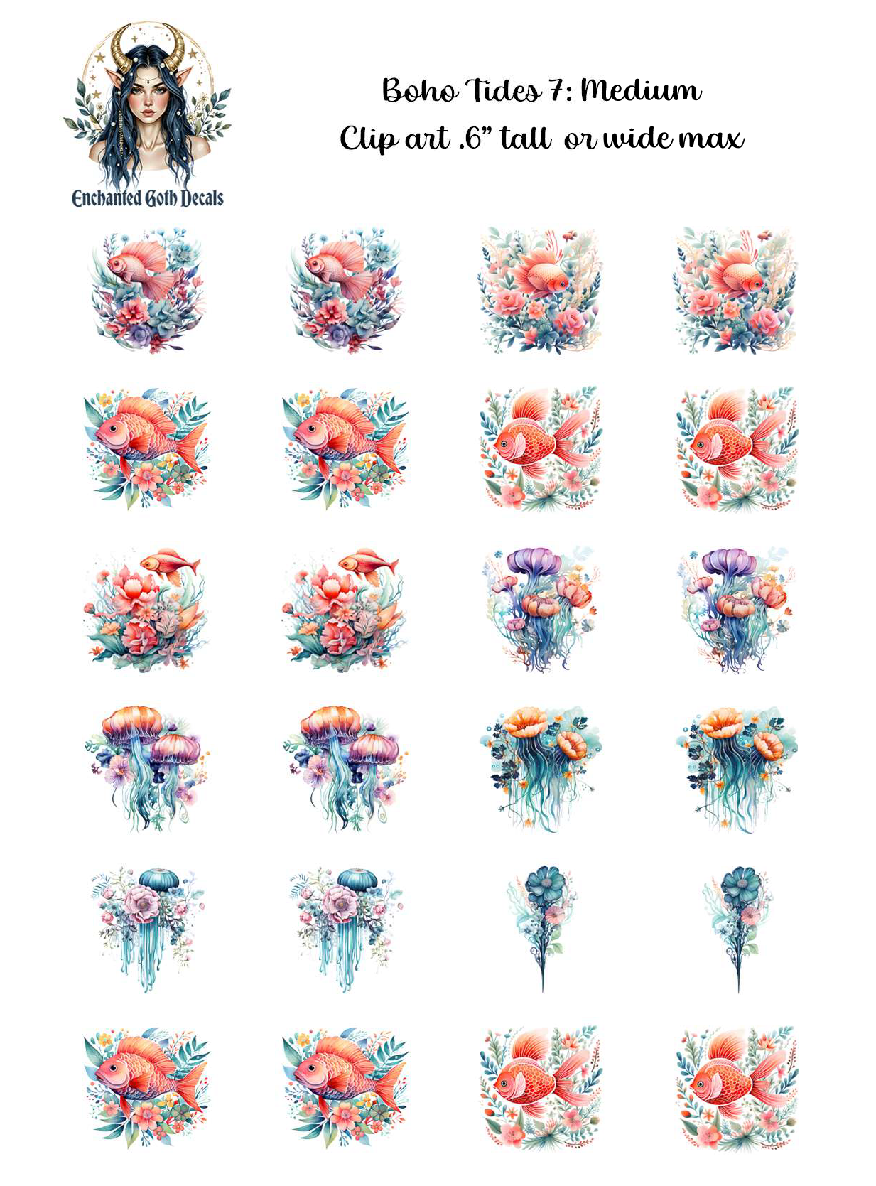 Boho Tides 7 - Clipart