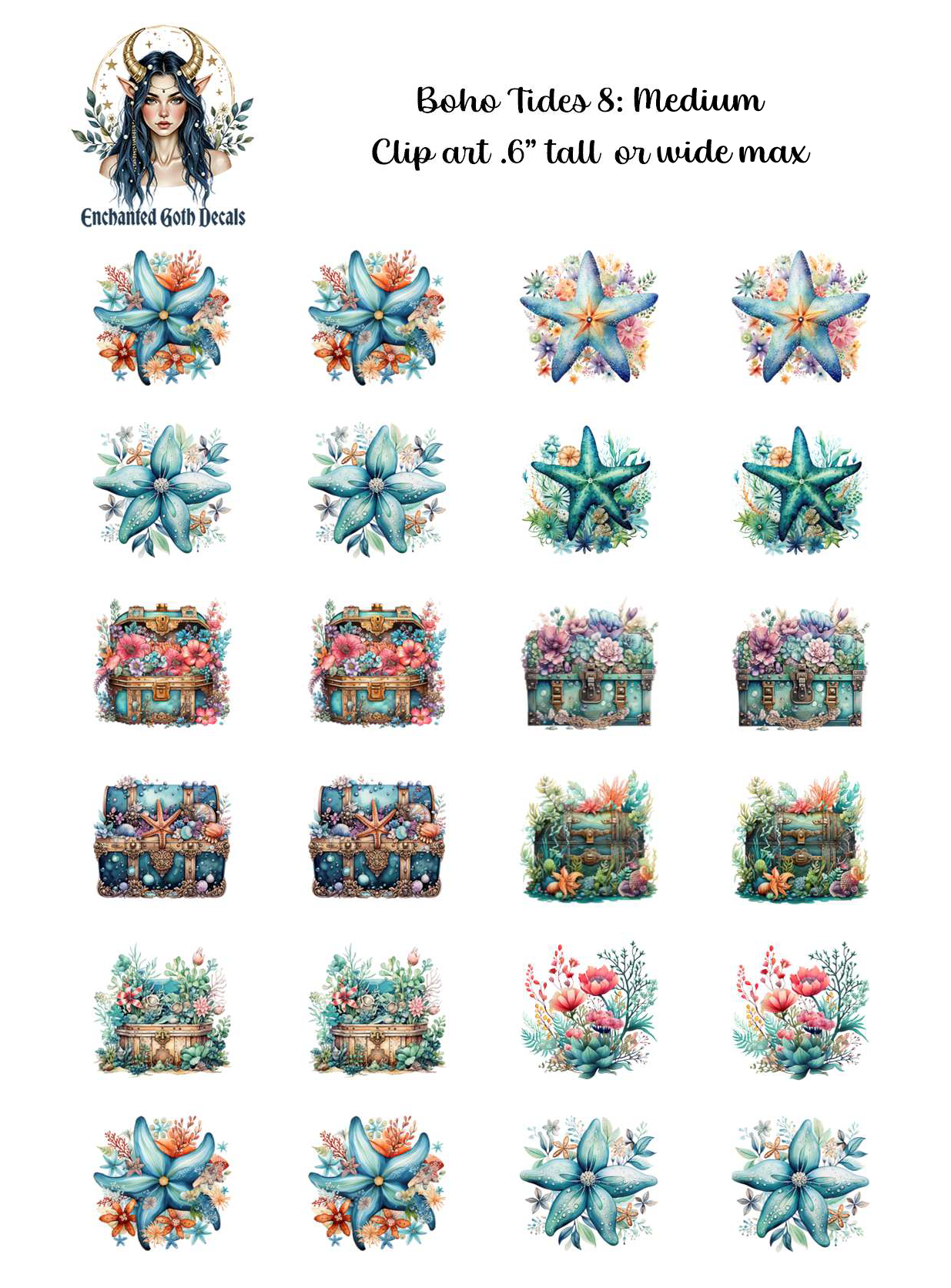 Boho Tides 8 - Clipart