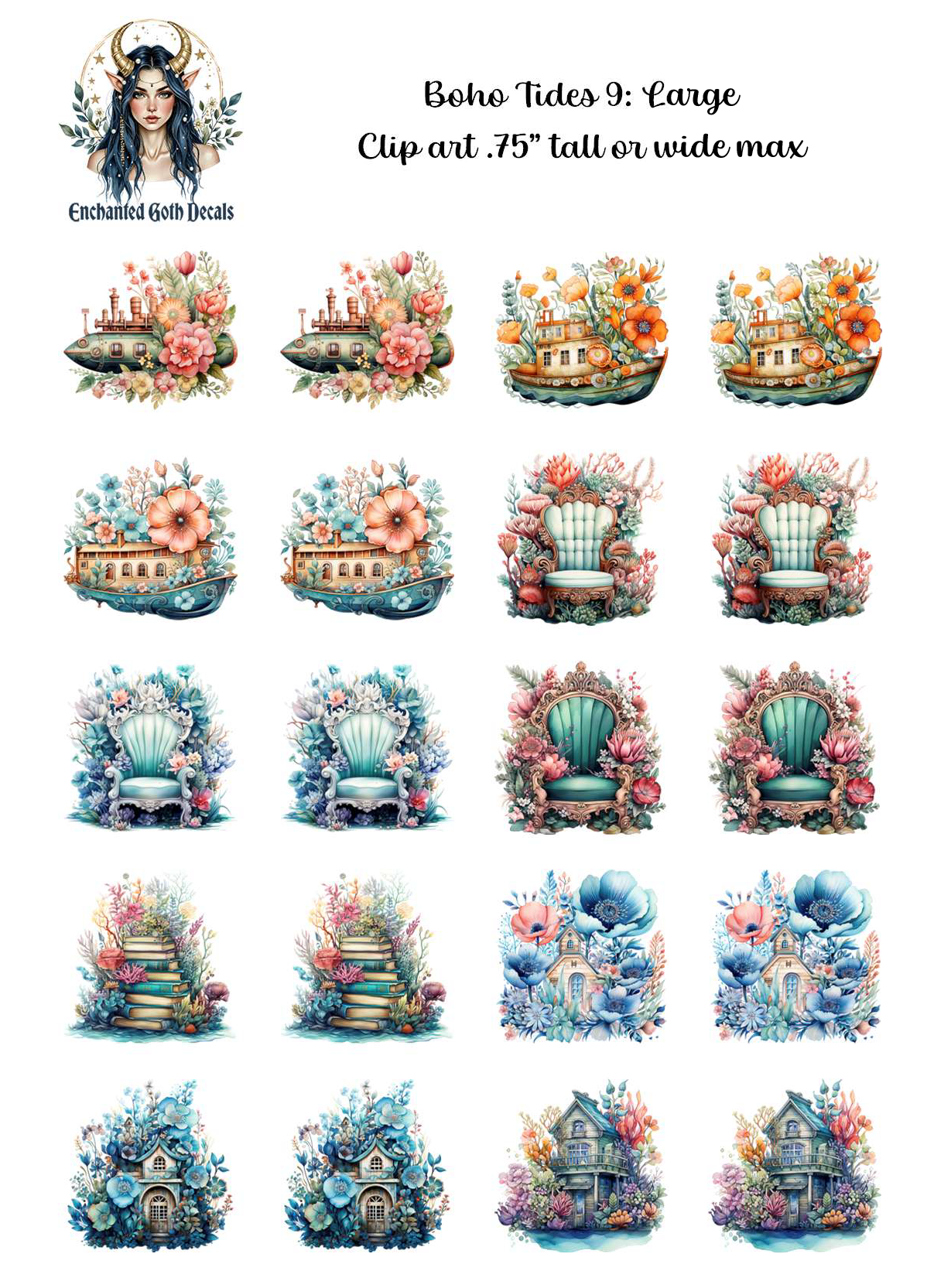 Boho Tides 9 - Clipart
