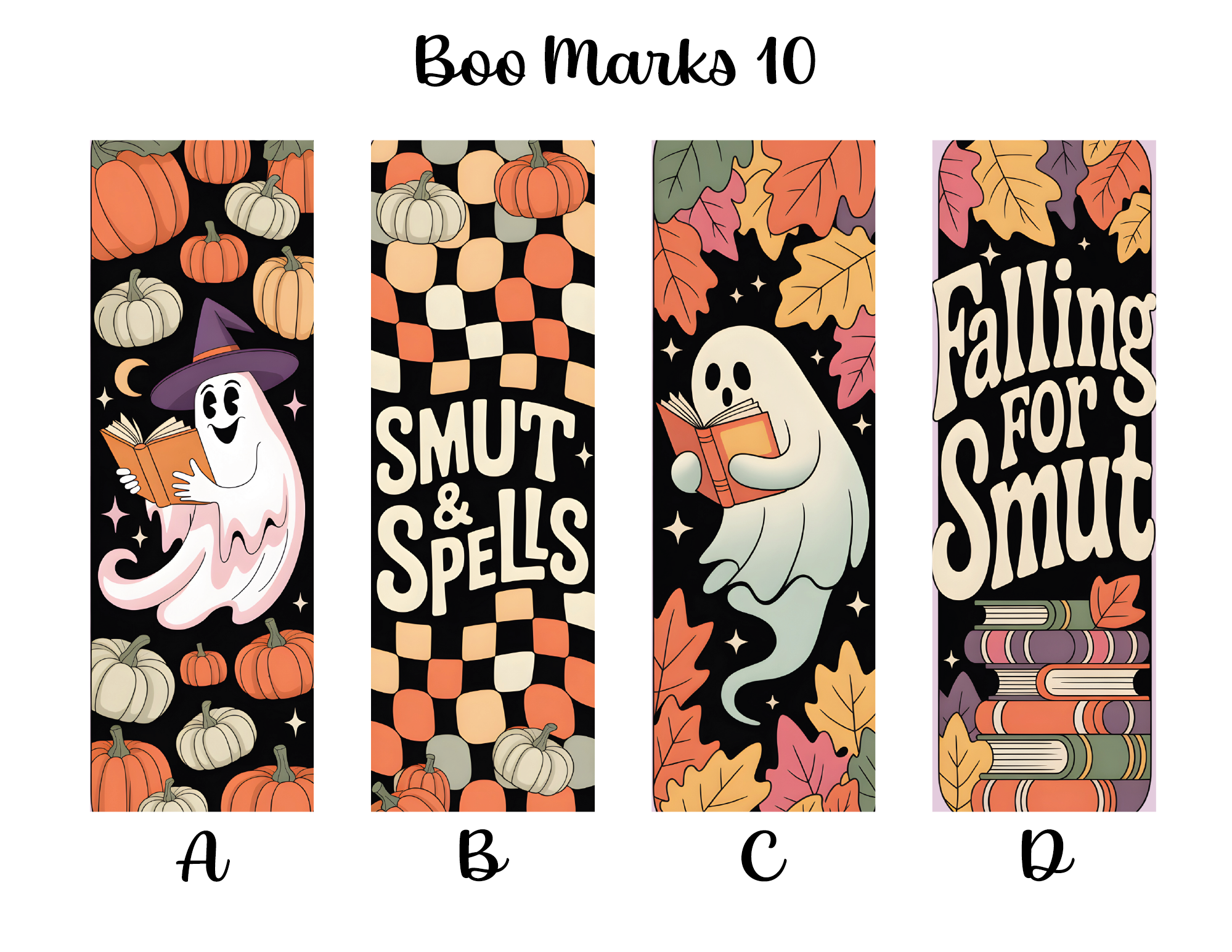 Boo Marks Bookmarks: Sheet 10