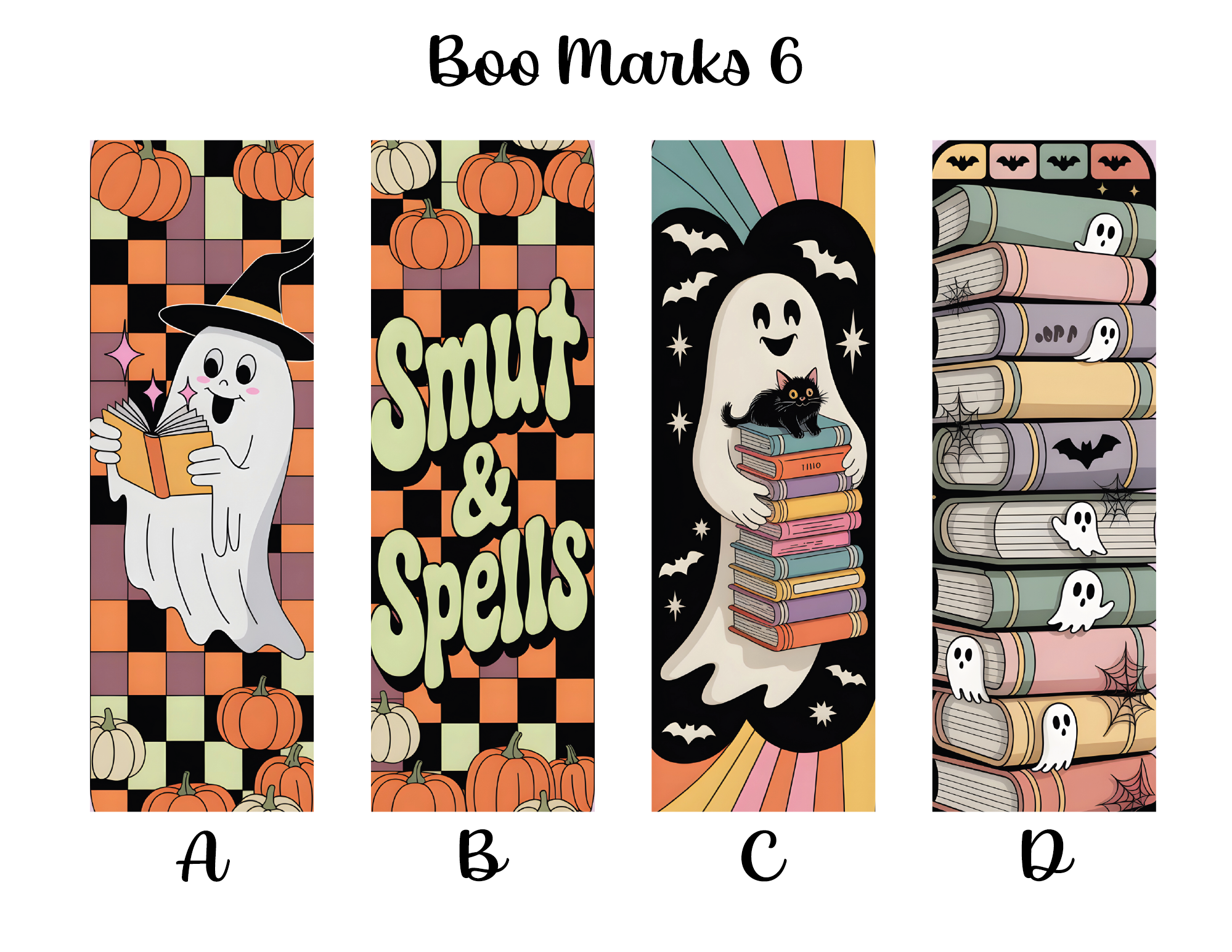 Boo Marks Bookmarks: Sheet 6