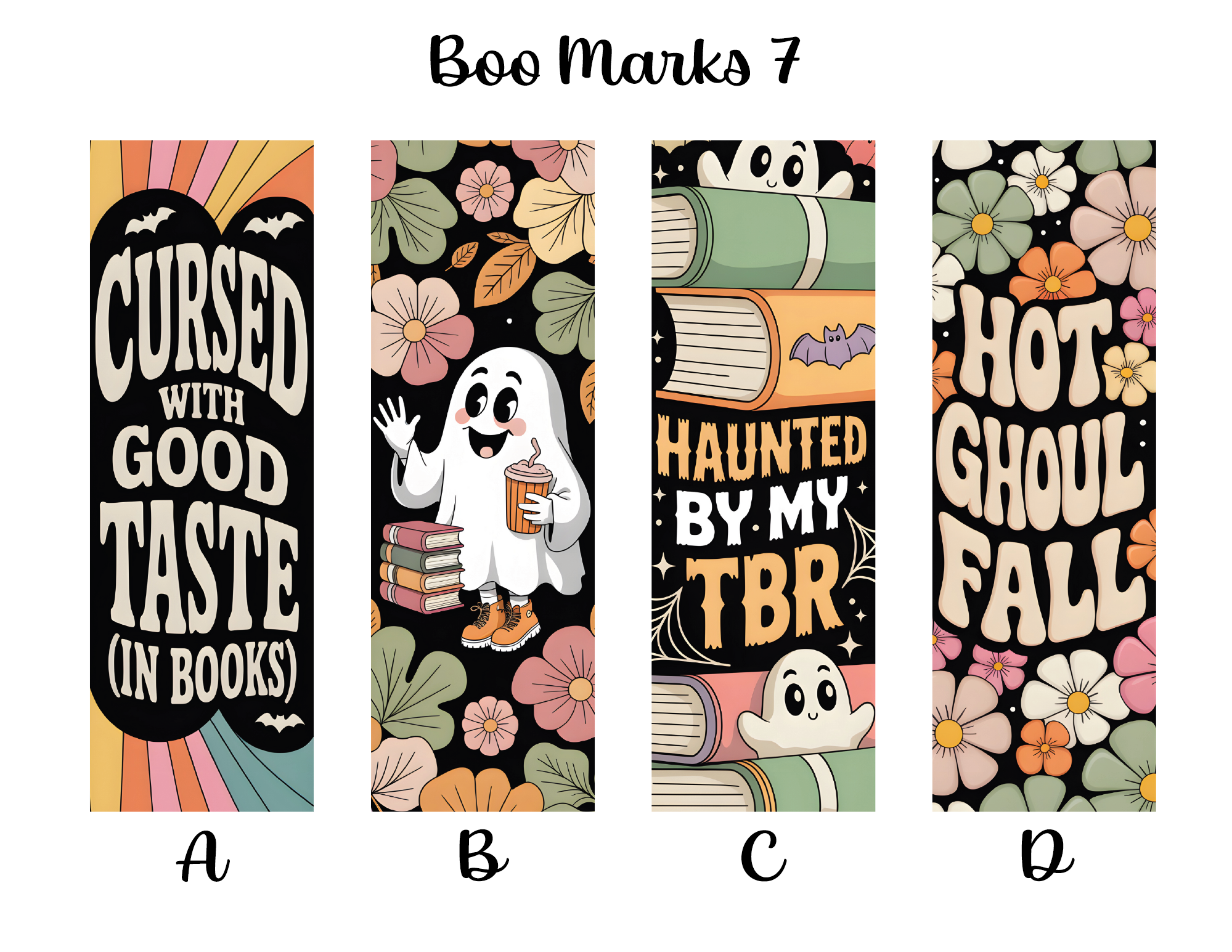 Boo Marks Bookmarks: Sheet 7