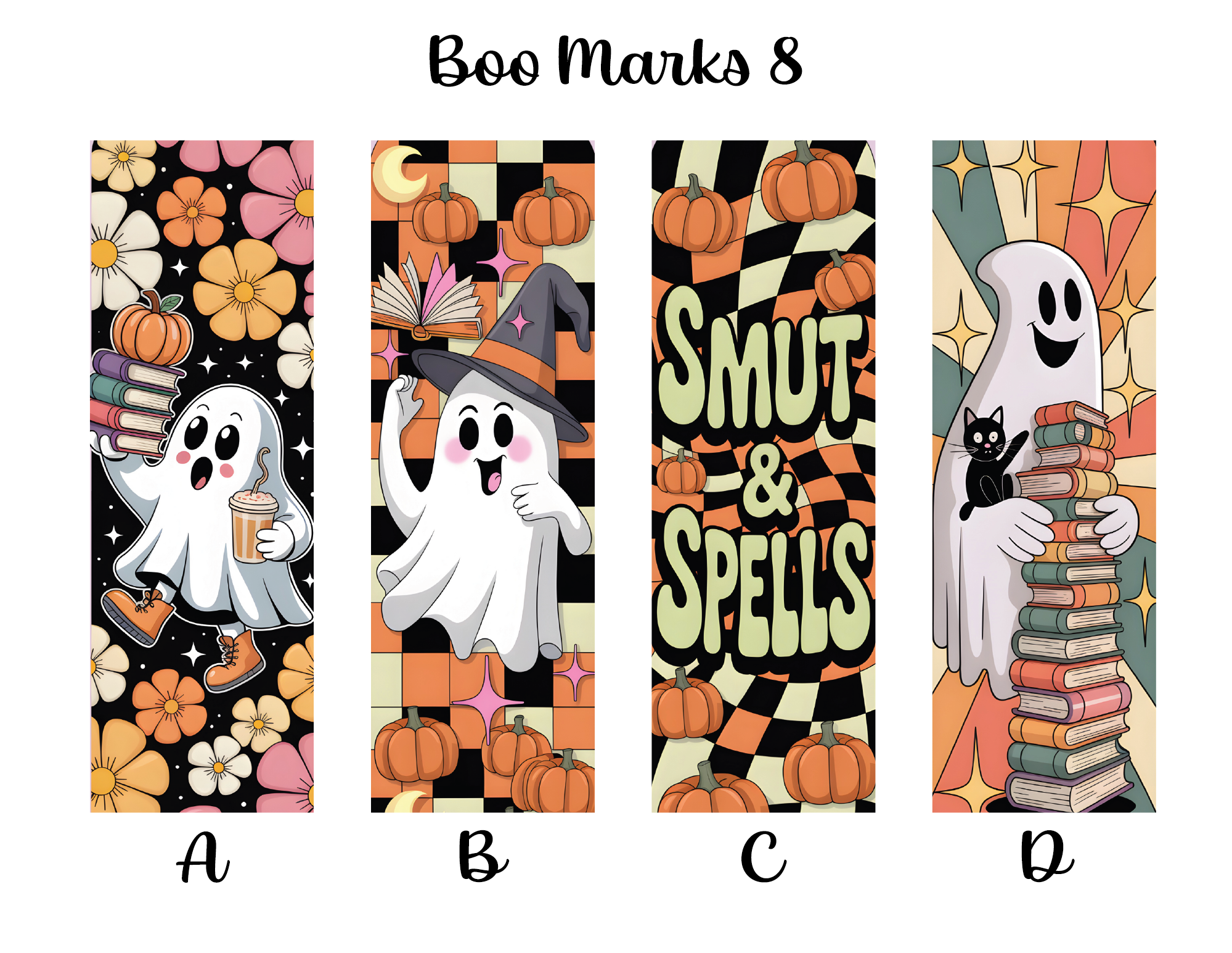 Boo Marks Bookmarks: Sheet 8