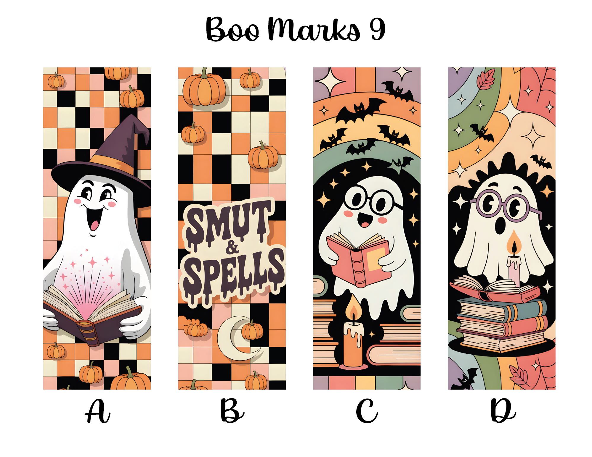 Boo Marks Bookmarks: Sheet 9