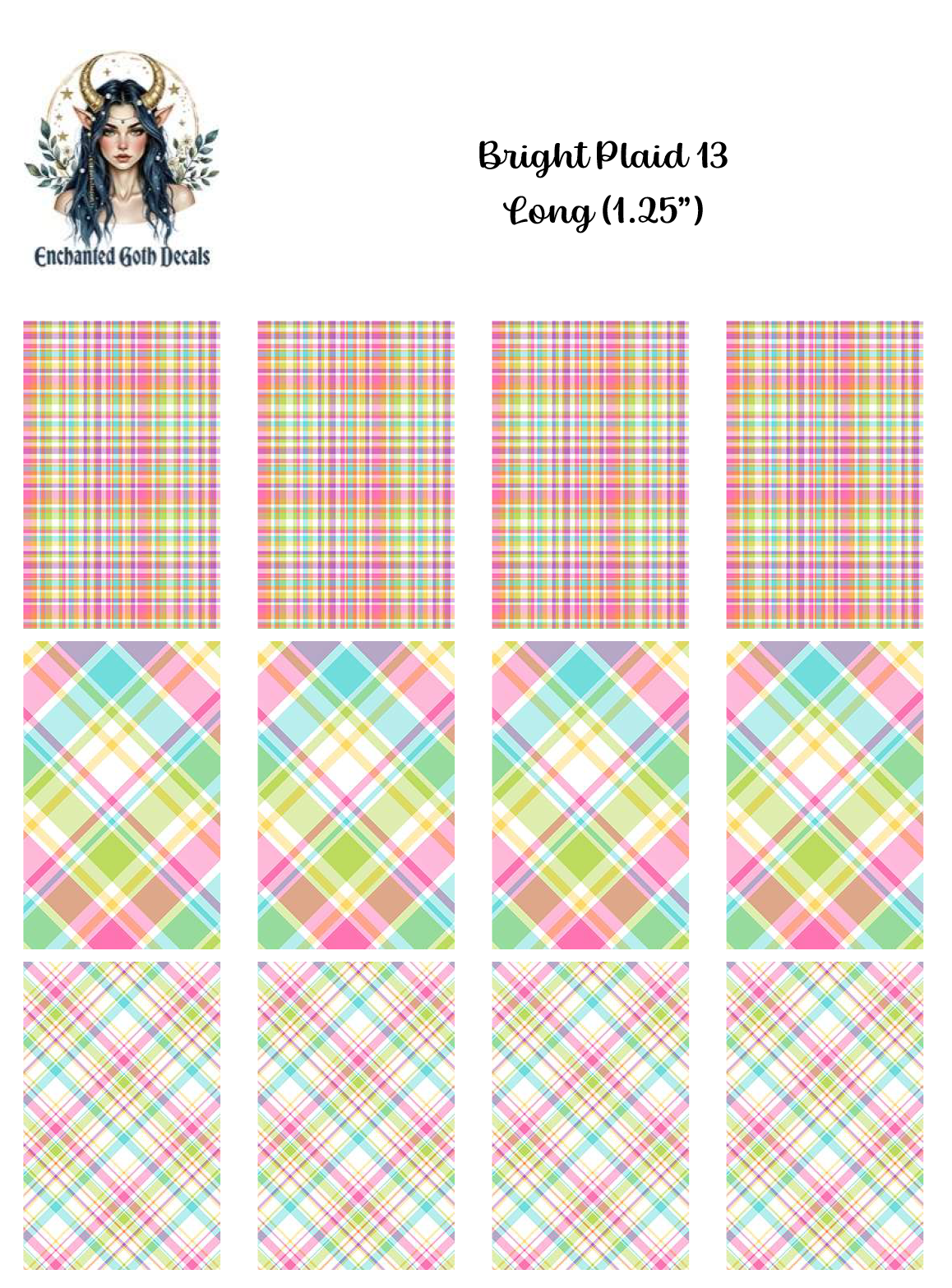 Bright Plaid 13 - Long